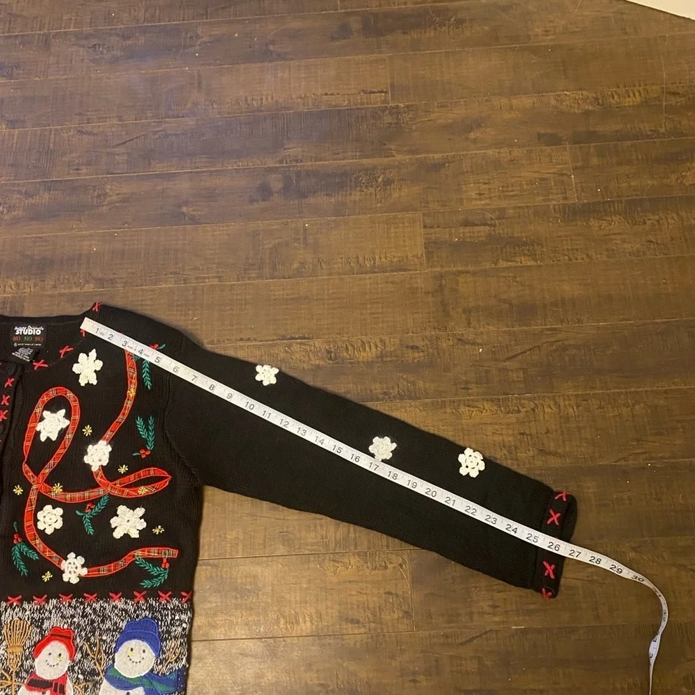 Studio Ho Ho Ho Snowmen Christmas sweater - Picture 8 of 12